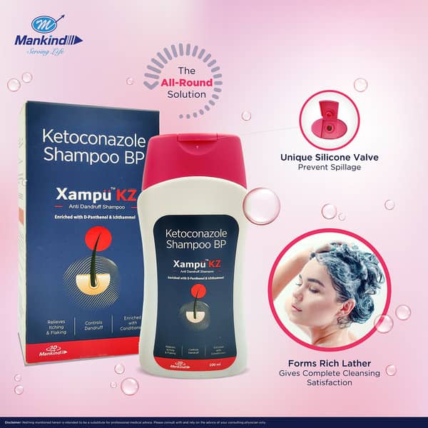 Xampu Kz Bottle Of 100ml Anti Dandruff Shampoo