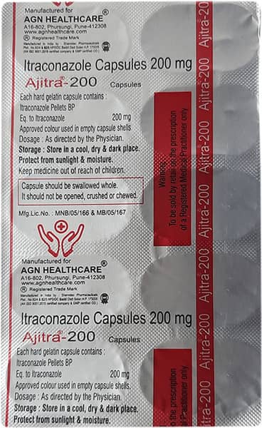 Ajitra 200mg Strip Of 10 Capsules