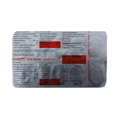 Emildap Trio Forte Strip Of 10 Tablets