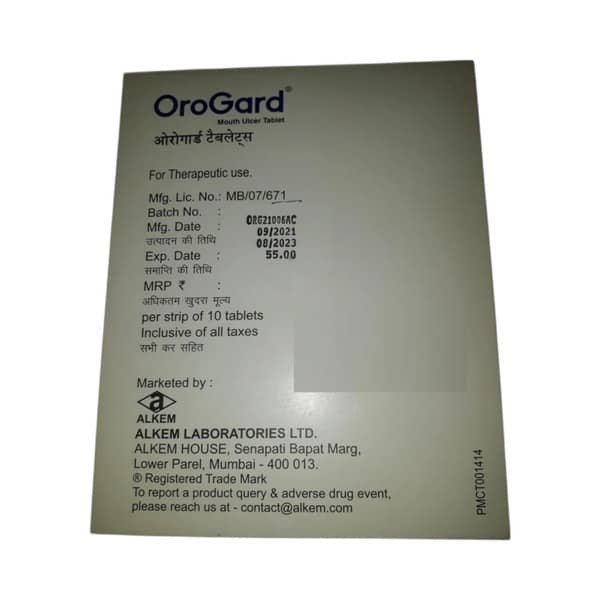 Orogard Mouth Ulcer Tablet