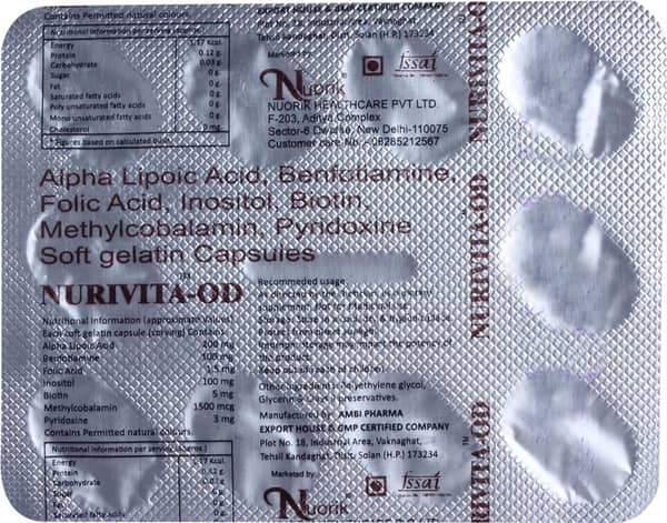 Nurivita Od Strip Of 10 Capsules