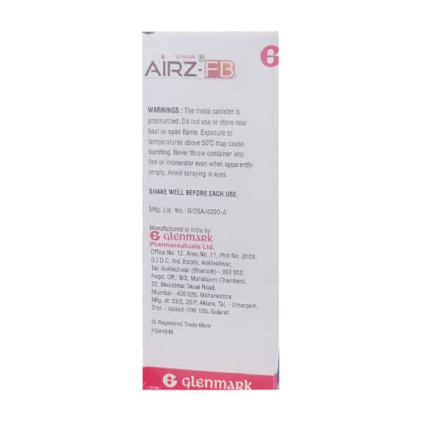 Airz Fb 120md Box Of 7.2gm Metered Dose Inhaler