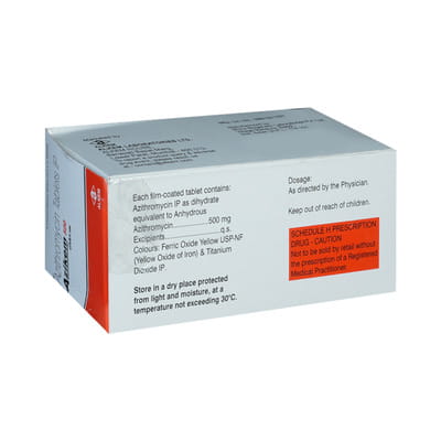 Azikem 500mg Strip Of 5 Tablets