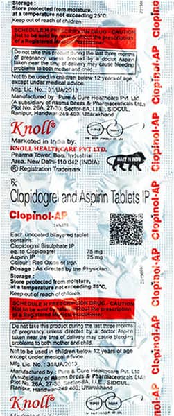Clopinol Ap 75/75Mg Strip Of 10 Tablets