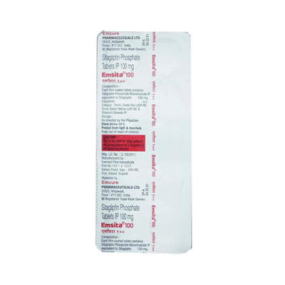 Emsita 100mg Strip Of 10 Tablets