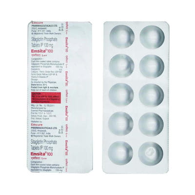 Emsita 100mg Strip Of 10 Tablets