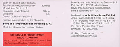 Montina Fx Strip Of 10 Tablets