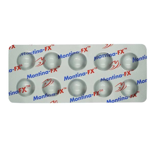 Montina Fx Strip Of 10 Tablets
