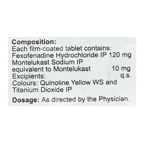 Montina Fx Strip Of 10 Tablets