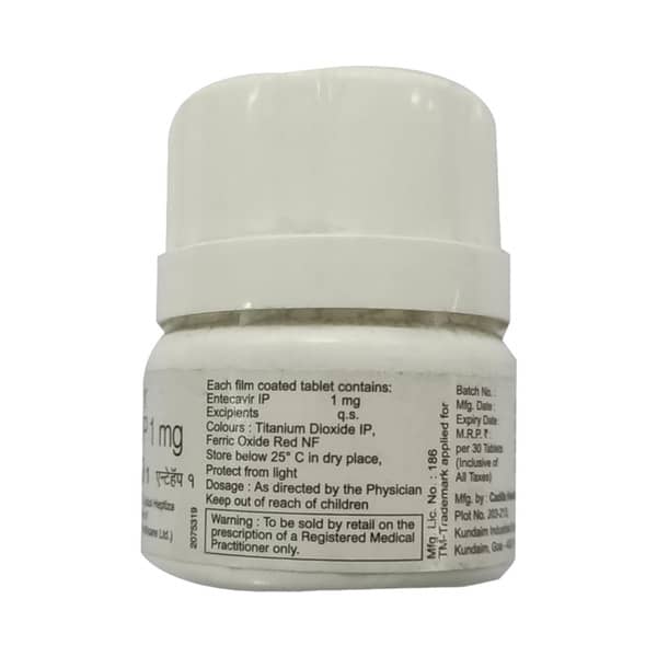 Entehep 1Mg Bottle Of 30 Tablets