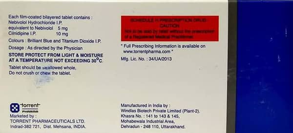 Nebicard Ln 5mg Strip Of 10 Tablets