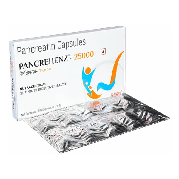 Pancrehenz 25000 Strip Of 15 Capsules