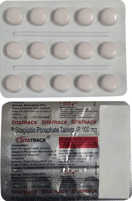 Sitatrack 100mg Strip Of 15 Tablets