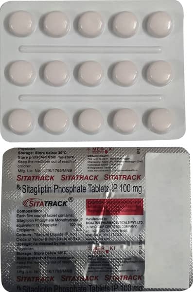 Sitatrack 100mg Strip Of 15 Tablets