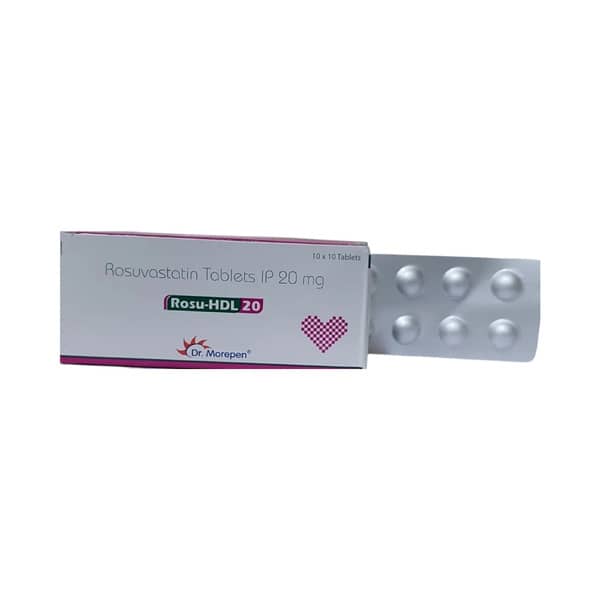 Rosu Hdl 20mg Strip Of 10 Tablets