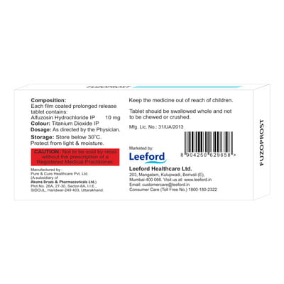 Fuzoprost 10mg Strip Of 10 Tablets