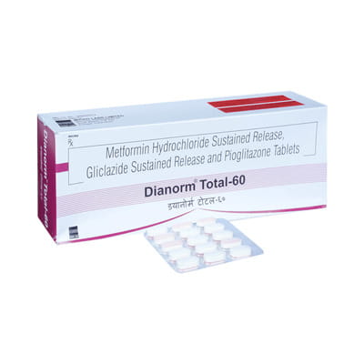 Dianorm Total 60mg Strip Of 15 Tablets