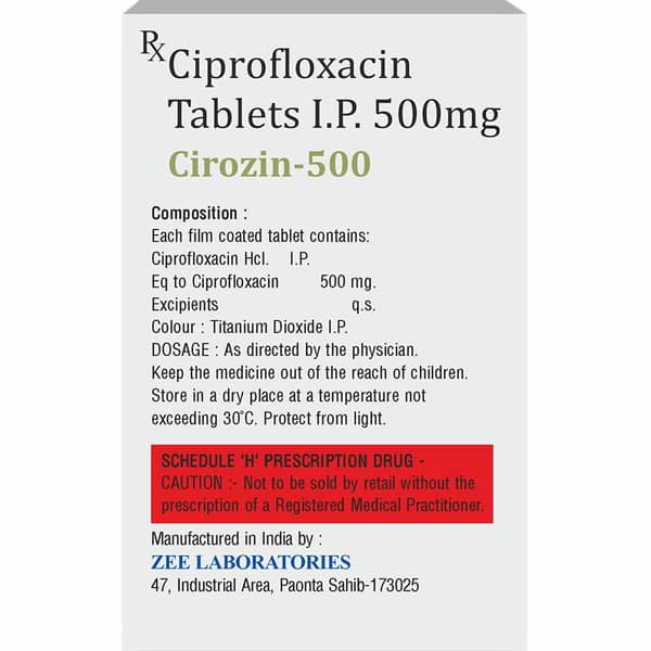Cirozin 500mg Strip Of 10 Tablets