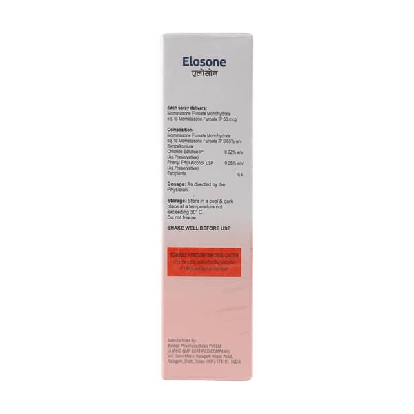 Elosone Bottle Of 10ml Nasal Spray