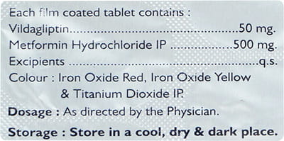 Vildanol Mf 500mg Strip Of 15 Tablets