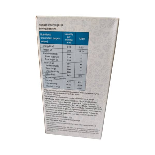 Tasiron Orange Flavour Bottle Of 150ml Suspension