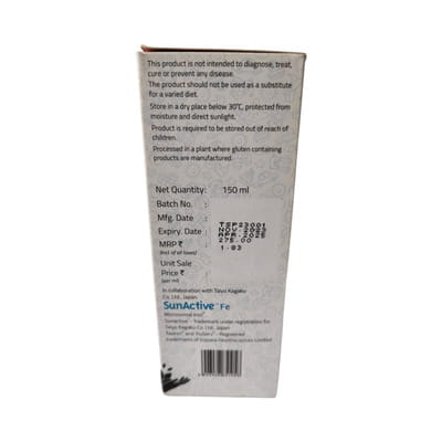 Tasiron Orange Flavour Bottle Of 150ml Suspension