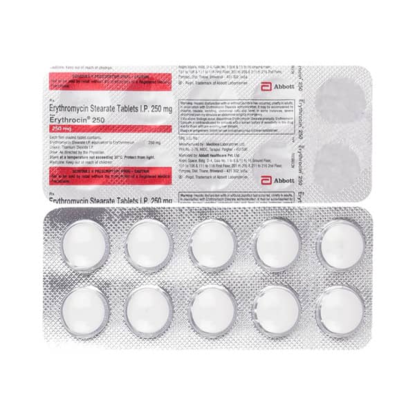 Erythrocin 250mg Strip Of 10 Tablets (Universal)
