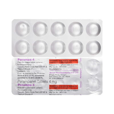 Perampa 4 Strip Of 10 Tablets