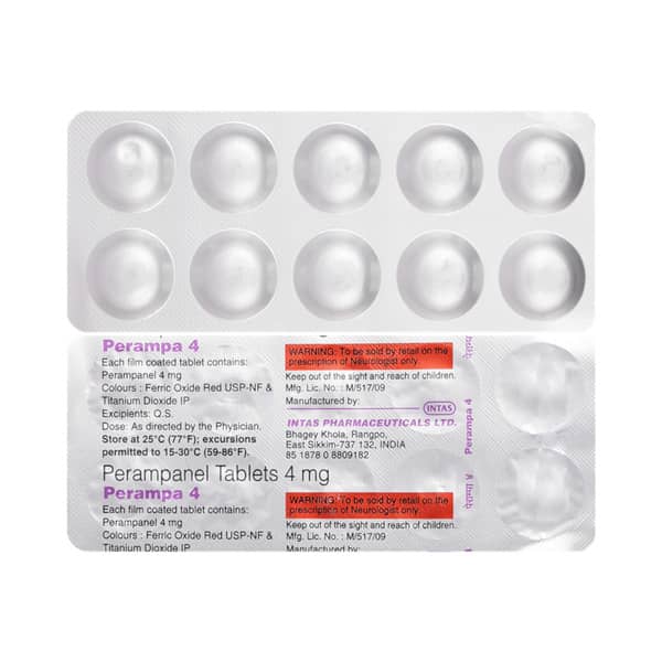 Perampa 4 Strip Of 10 Tablets