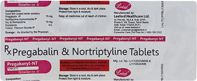 Pregabanyl Nt Strip Of 10 Tablets