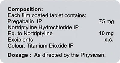 Pregabanyl Nt Strip Of 10 Tablets