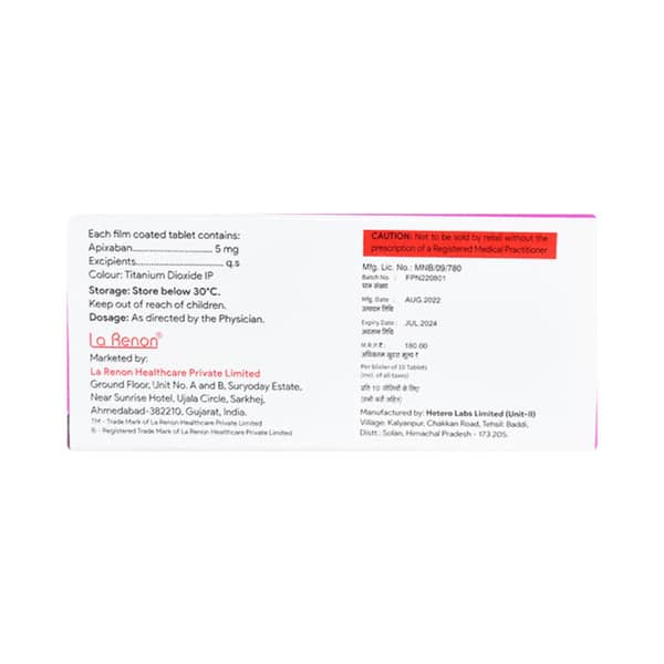 Faxapix 5mg Strip Of 10 Tablets