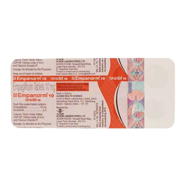 Empanorm 10mg Strip Of 10 Tablets