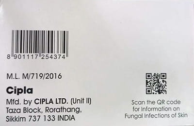 Terbicip 250mg Strip Of 15 Tablets