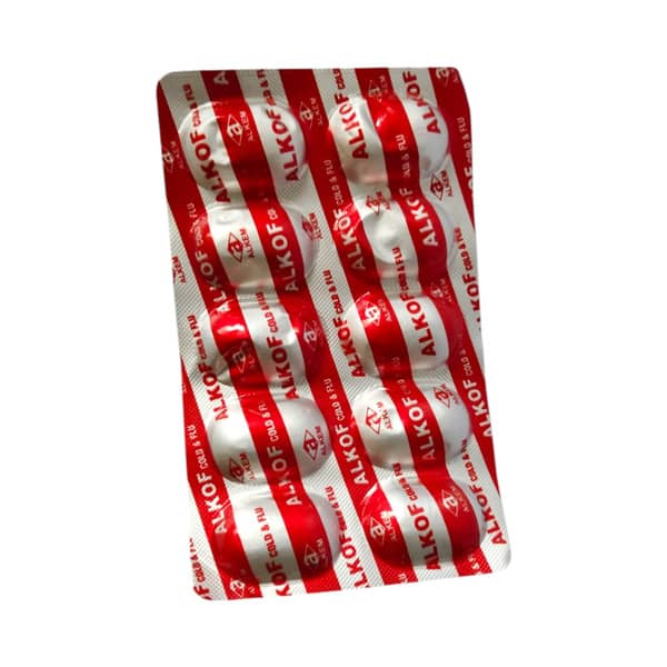 Alkof Cold & Flu Strip Of 10 Tablets