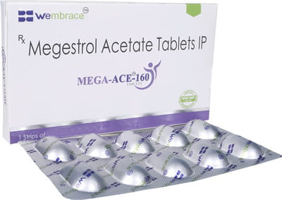Mega Ace 160mg Strip Of 10 Tablets