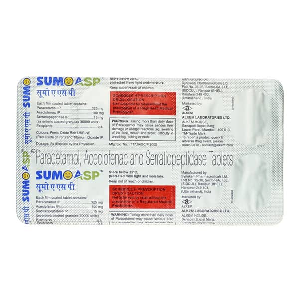 Sumo Asp Strip Of 10 Tablets
