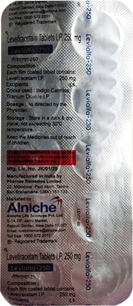 Levialfa 250mg Strip Of 10 Tablets
