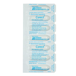 Corect Strip Of 7 Rectal Suppositories