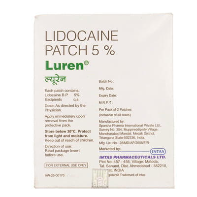 Luren 5% Box Of 2 Patches