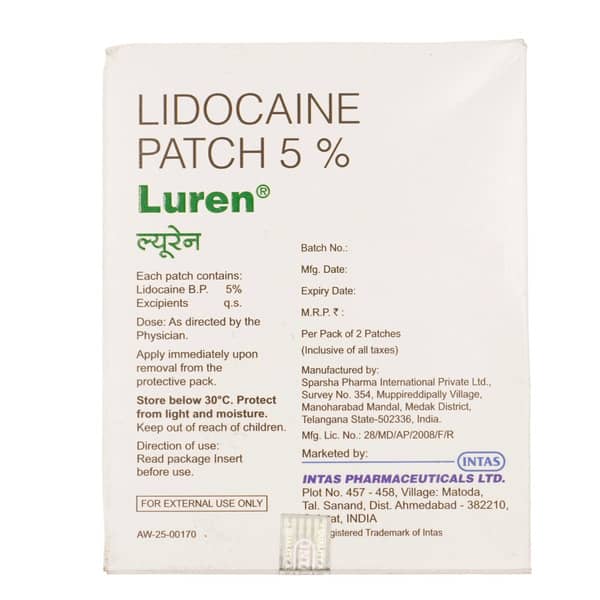 Luren 5% Box Of 2 Patches