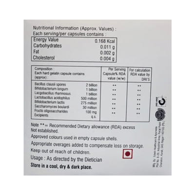 Gutscore Strip Of 10 Capsules