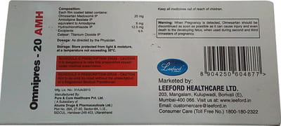 Omnipres 20mg Amh Strip Of 10 Tablets