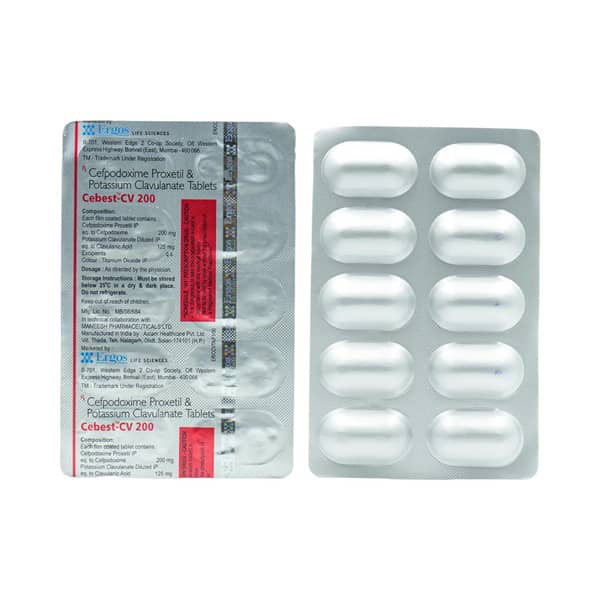 Cebest Cv 200mg Strip Of 10 Tablets