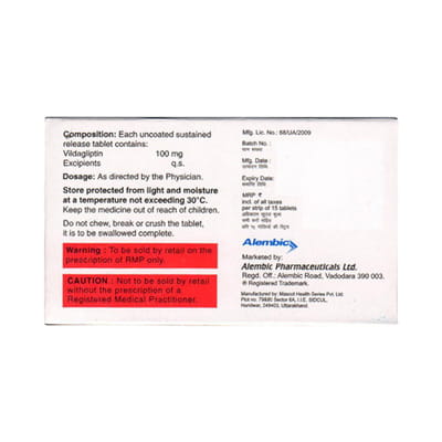 Glipy Od Sr 100 Strip Of 15 Tablets