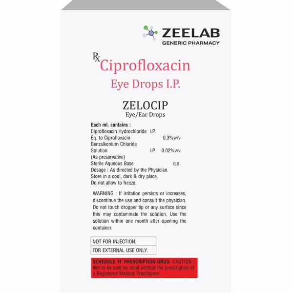 Zelocip Bottle Of 10ml Eye/Ear Drops