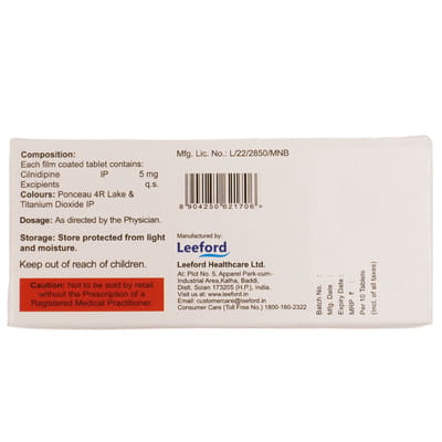 Cilnep 5mg Strip Of 10 Tablets