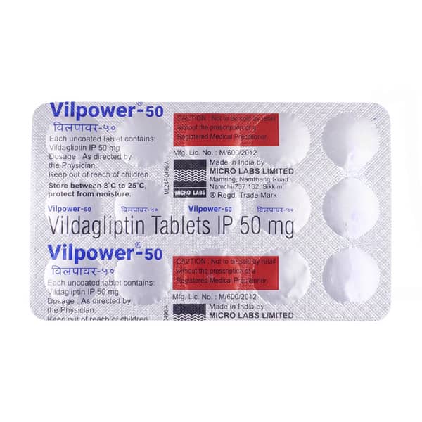 Vilpower 50Mg Strip Of 15 Tablets