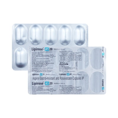 Lipirose As 20mg Strip Of 10 Capsules