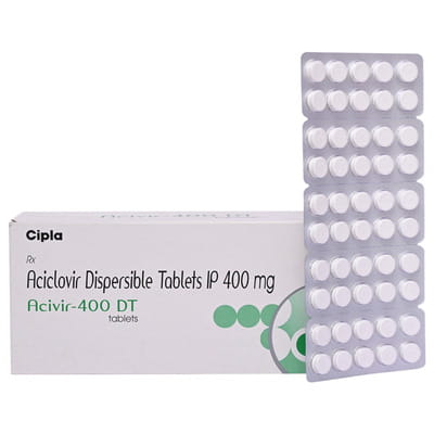 Acivir Dt 400mg Strip Of 10 Tablets